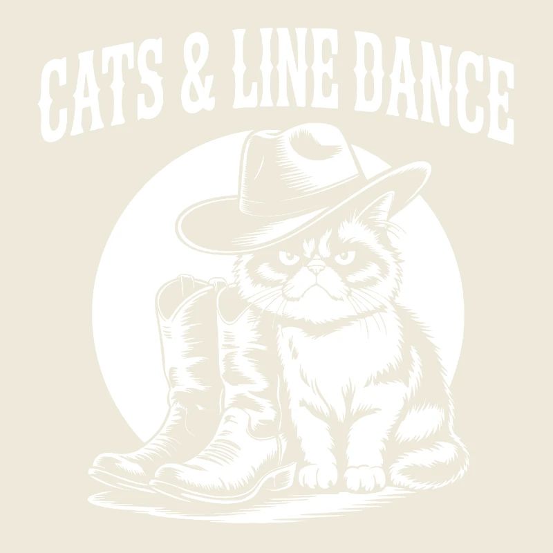 Cat Line Dance Cowboy