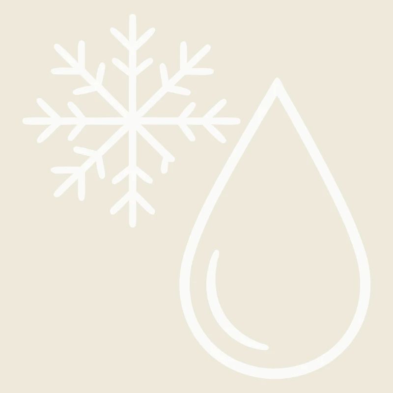 Neige et Goutte Minimaliste