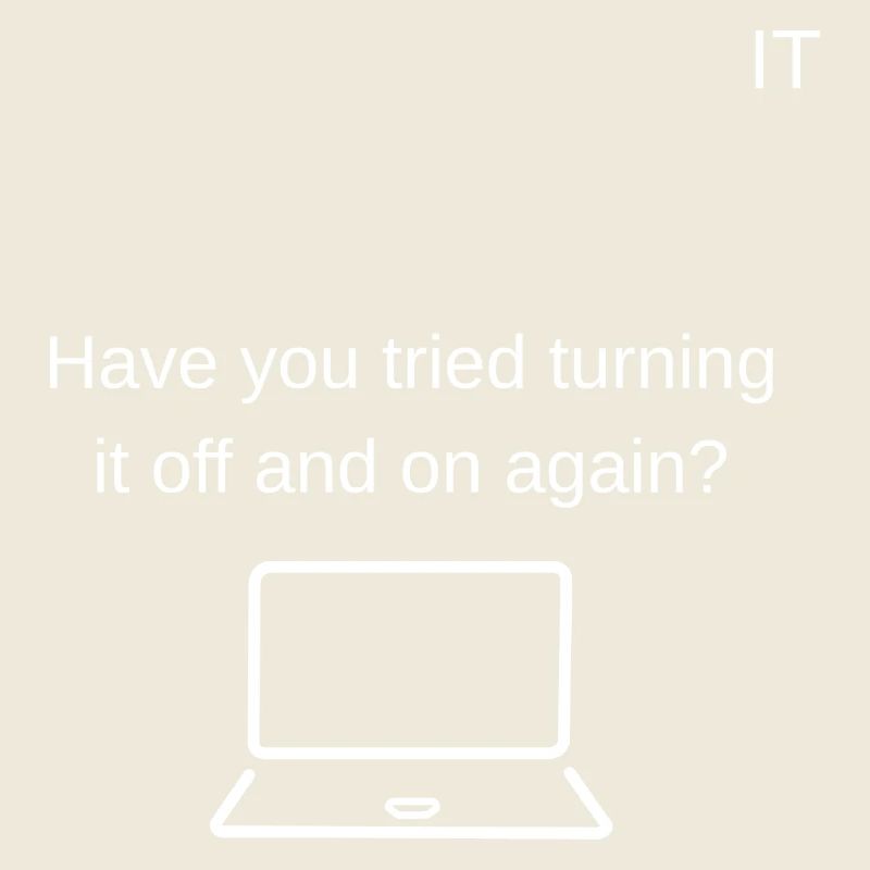 Neustart Humor Laptop Spruch