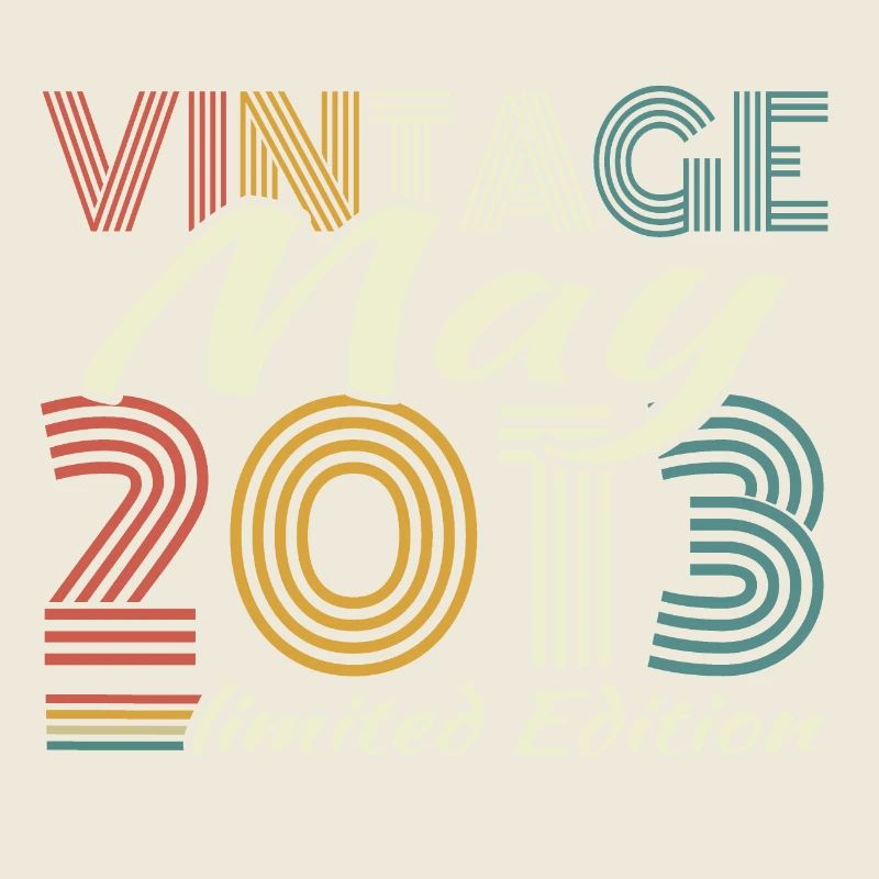 May 2013 Vintage Retro Birthday Gift