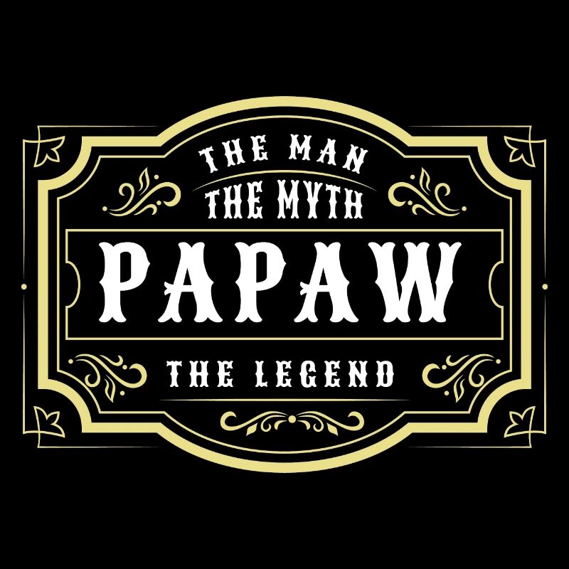 Papa Vater Opa Geschenkidee Papaw Spruch Retro