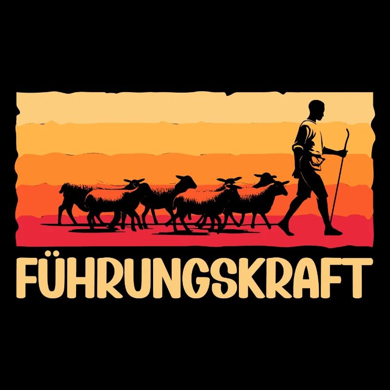 Führungskraft Schafe Hirte Geschenkidee Lustig