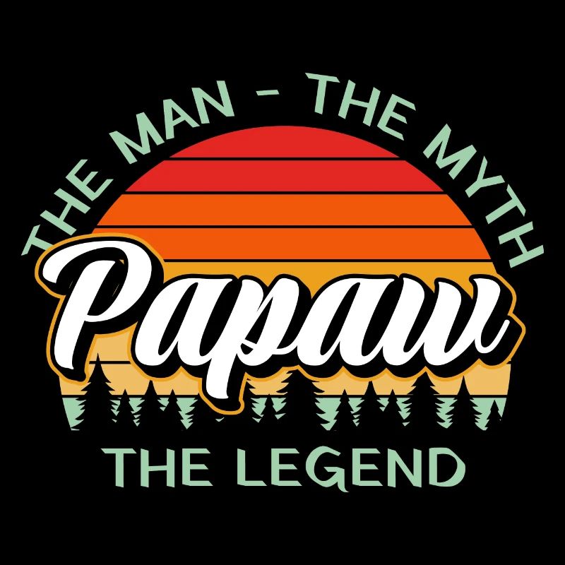 Papa Vater Opa Geschenkidee Papaw Spruch Retro