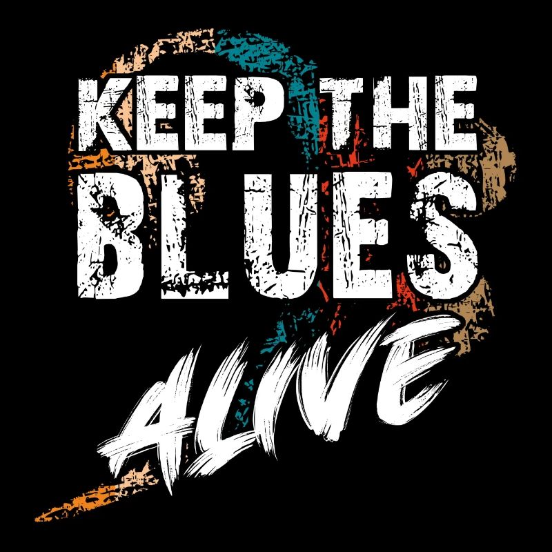 Le blues est vivant Gardez le blues vivant