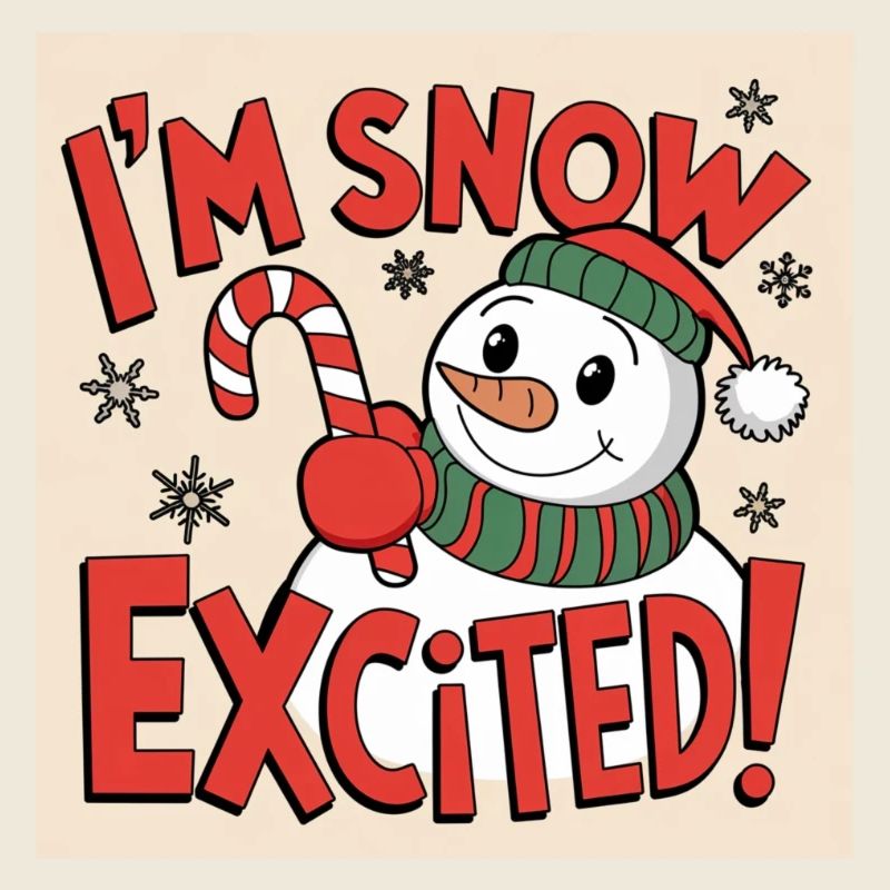 JE SUIS EXCITÉ PAR LA NEIGE !