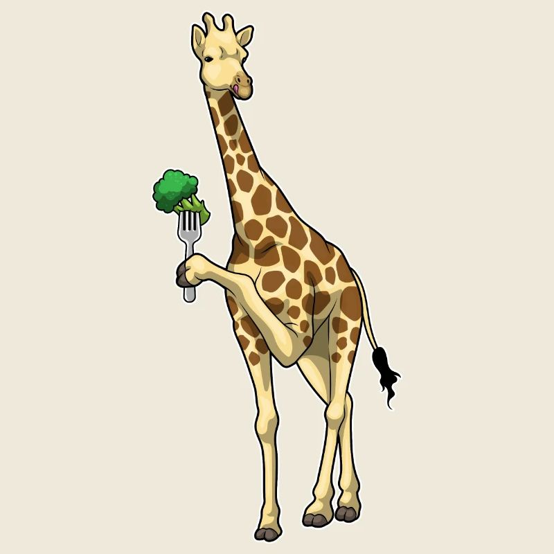 Giraffe Broccoli Vegetables