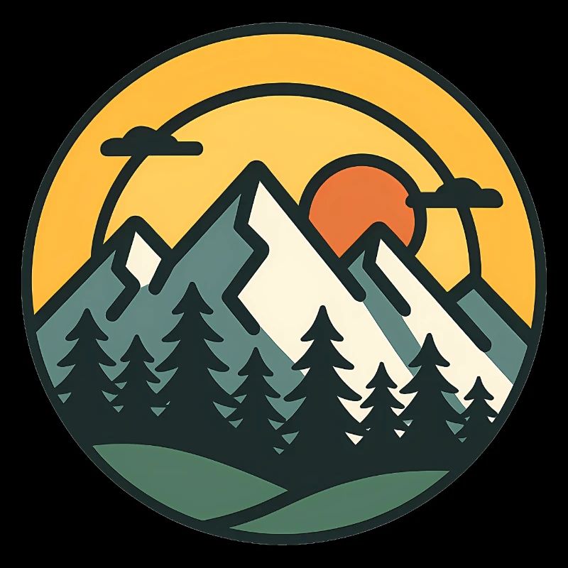 Mountain Sunset Adventure Art