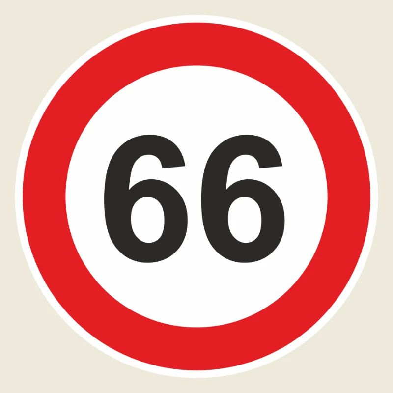 66 Geburtstag sechsundsechzig