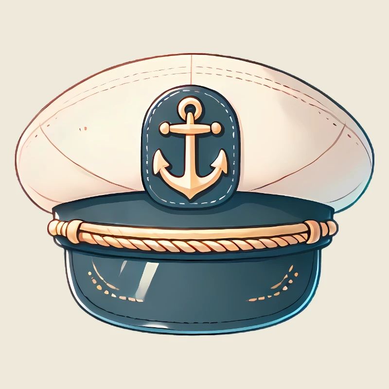 Illustration classique du chapeau de capitaine