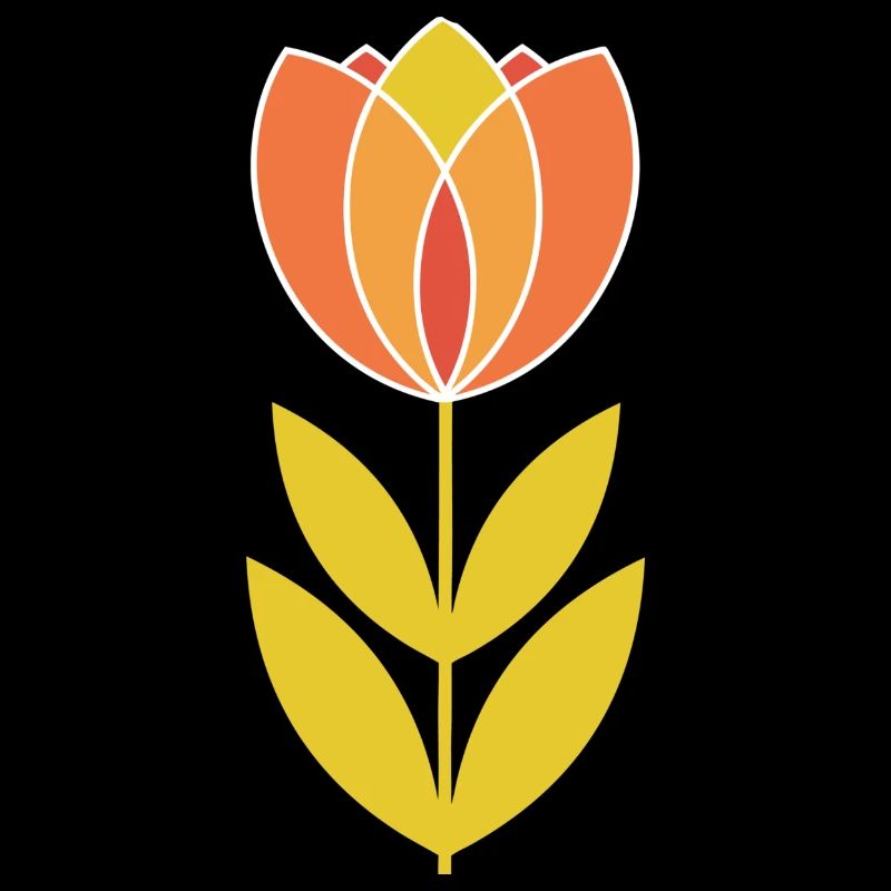 Mid-Century Tulip Flower