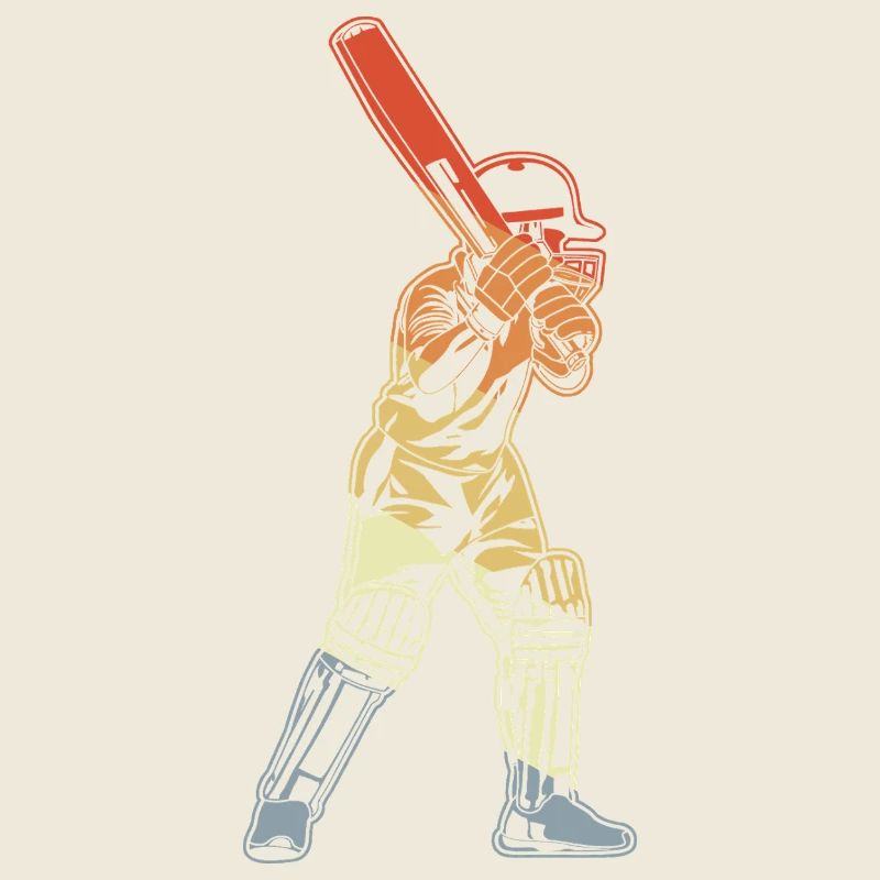 Retro Cricket Batter