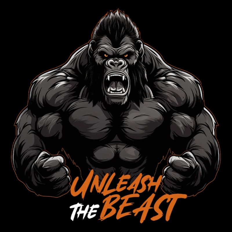 Unleash the Beast GYM Martial Arts Gorilla