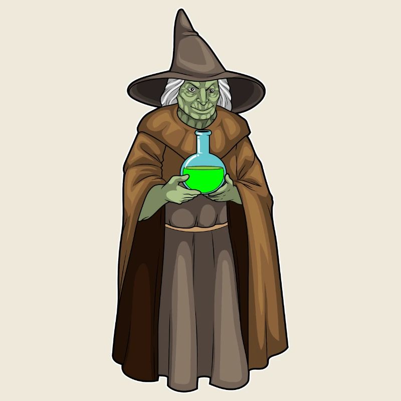 Potion magique d’Halloween de sorcière