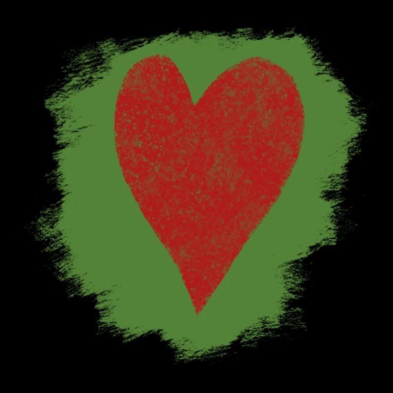Heart in watercolor style