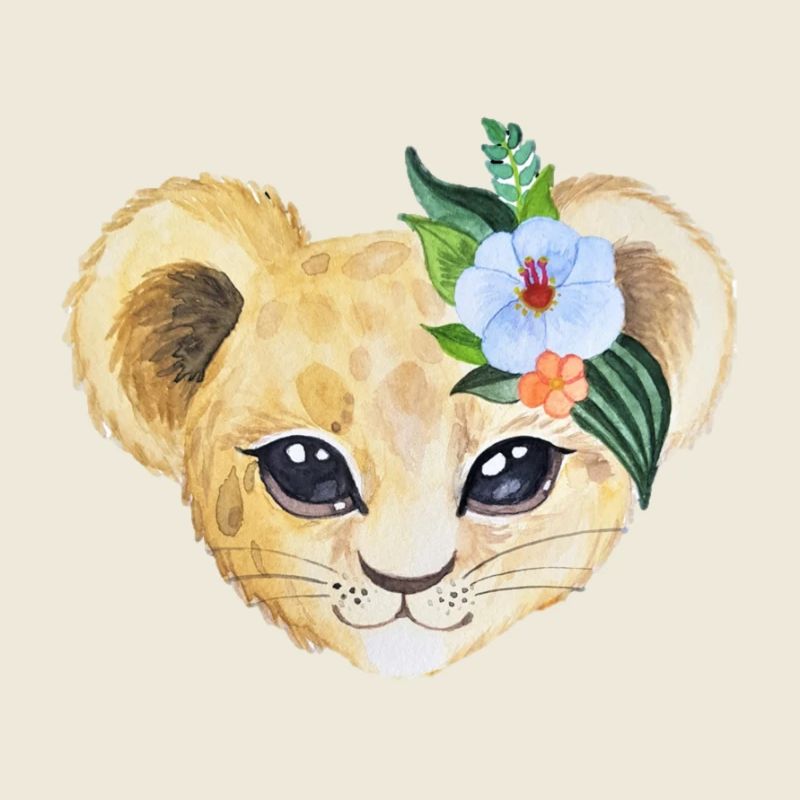 Löwe Kopf Baby