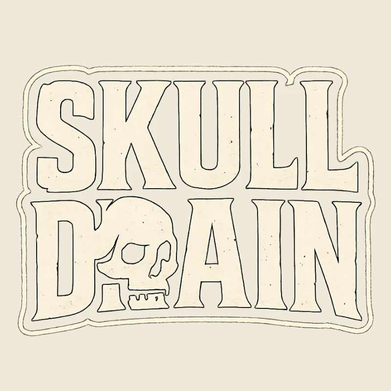 Skull Drain Vintage-Stil