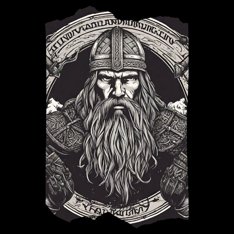 Norseman Glory Viking Beard Helmet Warrior Grey