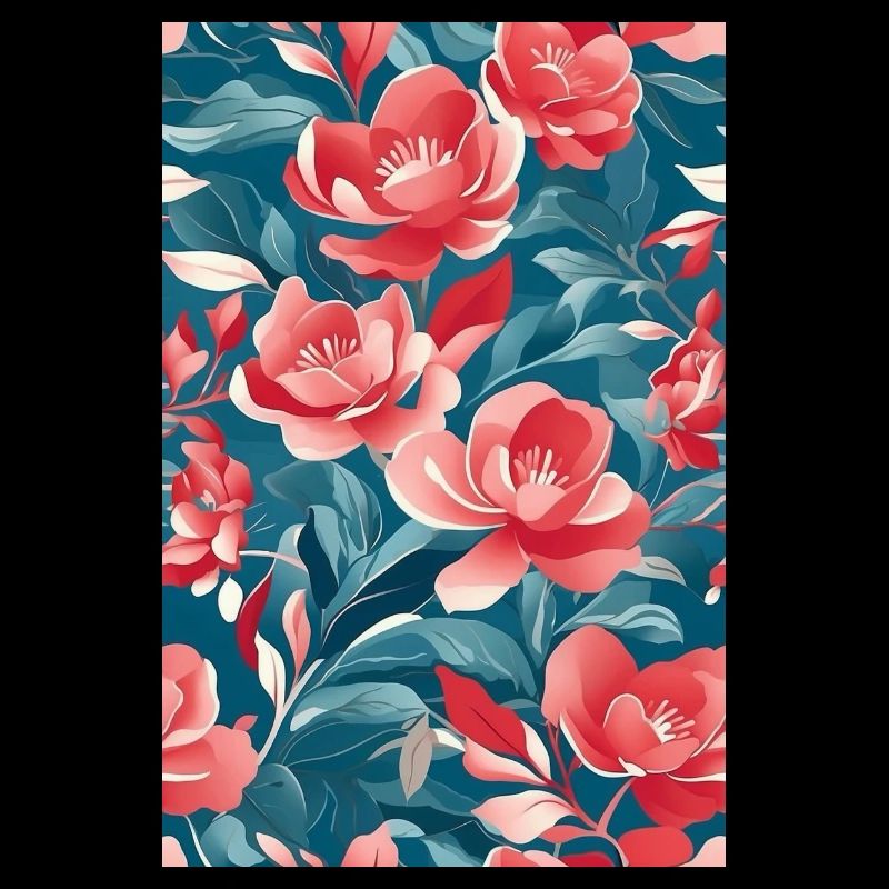 Tulipes rouges à feuilles vertes