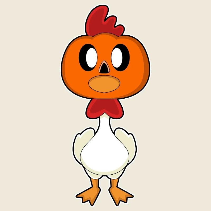 Huhn Halloween Kürbis
