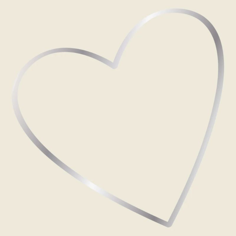 Cœur argent