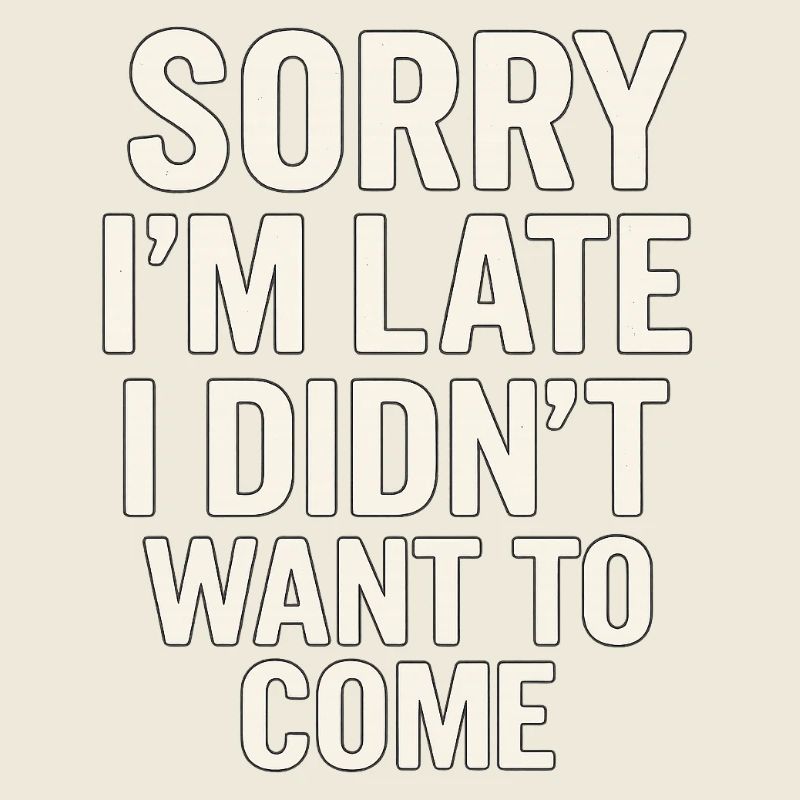 Zu spät wollte ich nicht kommen