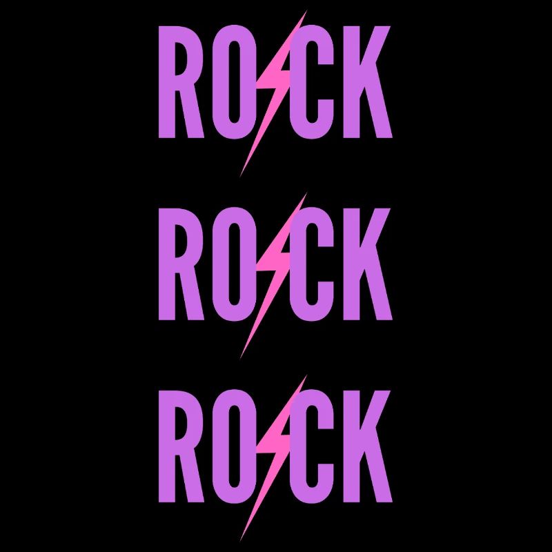 ROCK Trois Logos Violet