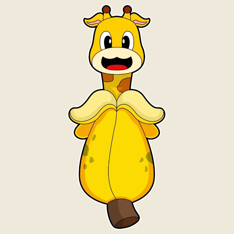 Giraffe Banane