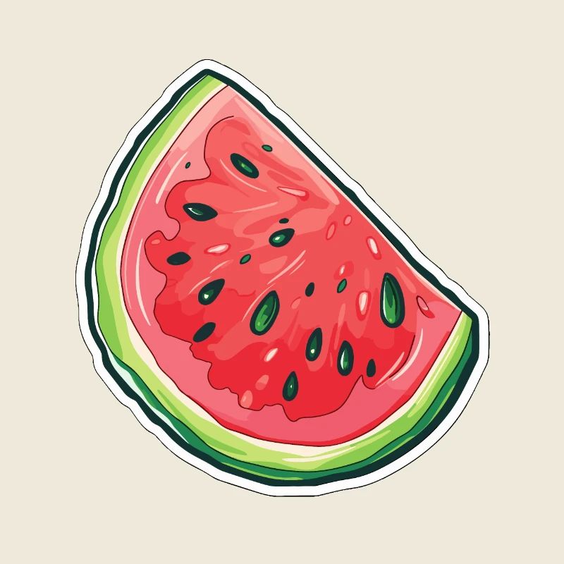 Watermelon slice - juicy delicacies