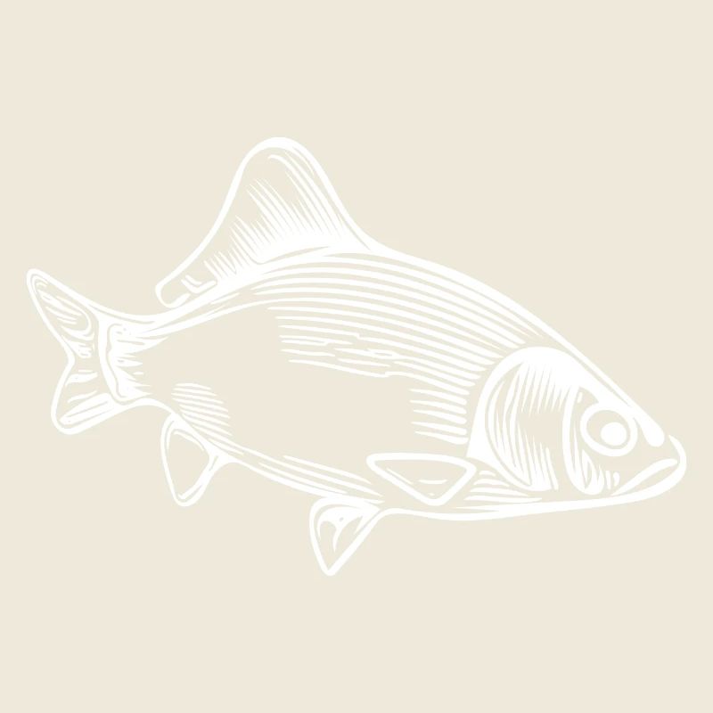 Vintage carp - fierce carp fish