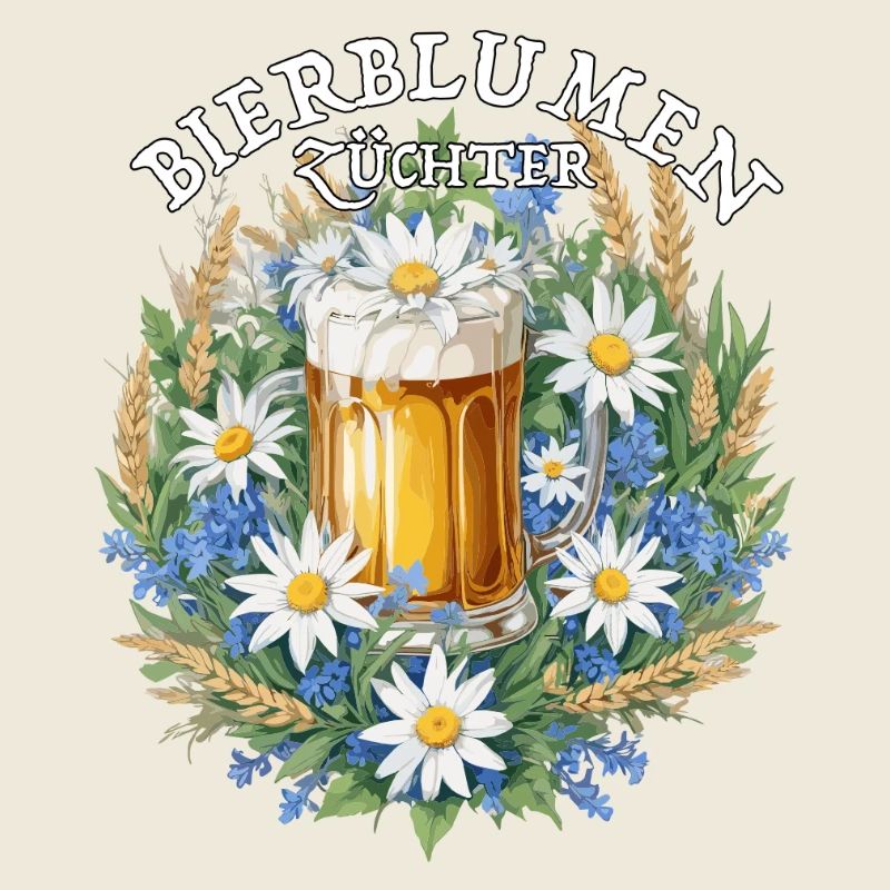 Beer flowers with chamomile and grain bartender