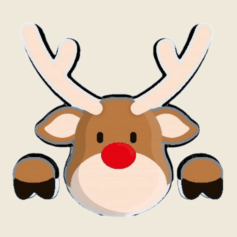 Rudolphs freundlicher Rentierkopf