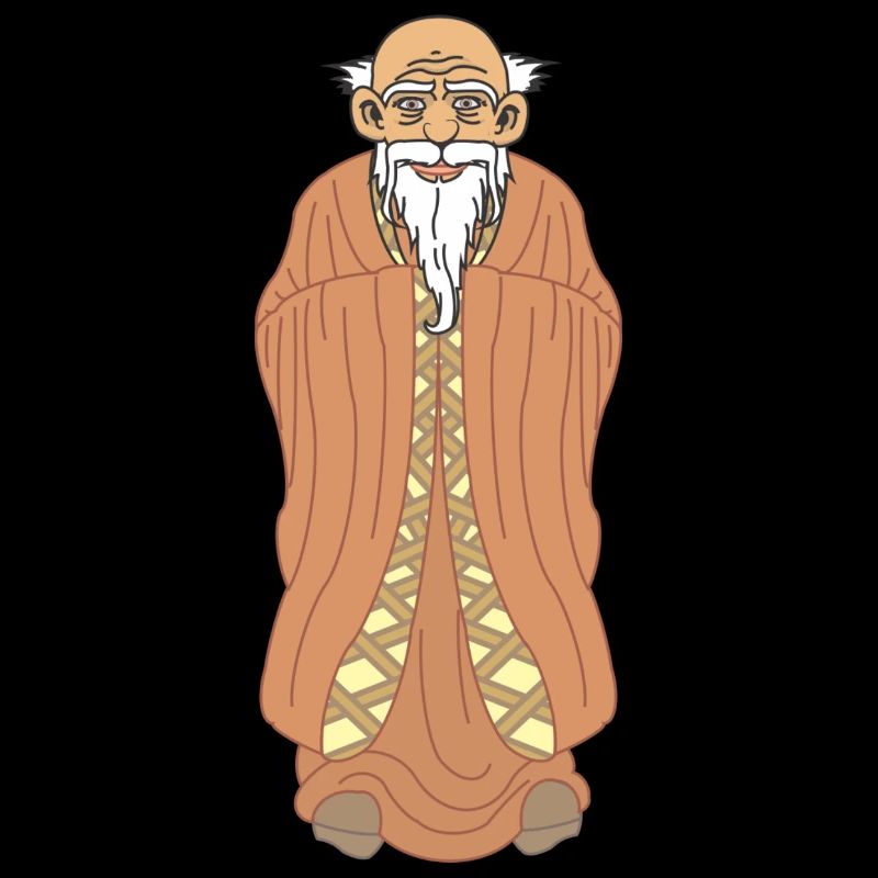 Zen-Meister – Weiser Mann mit Bart