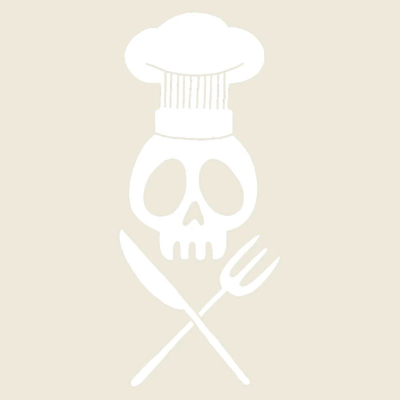 Crâne de cuisinier (blanc)