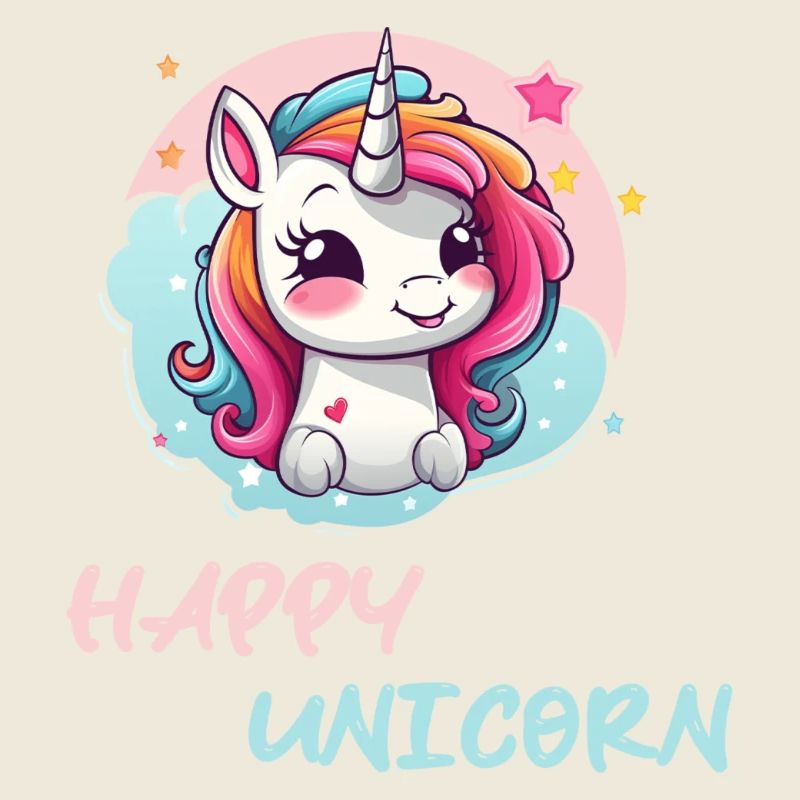 Fröhliches Buntes Kinder Einhorn