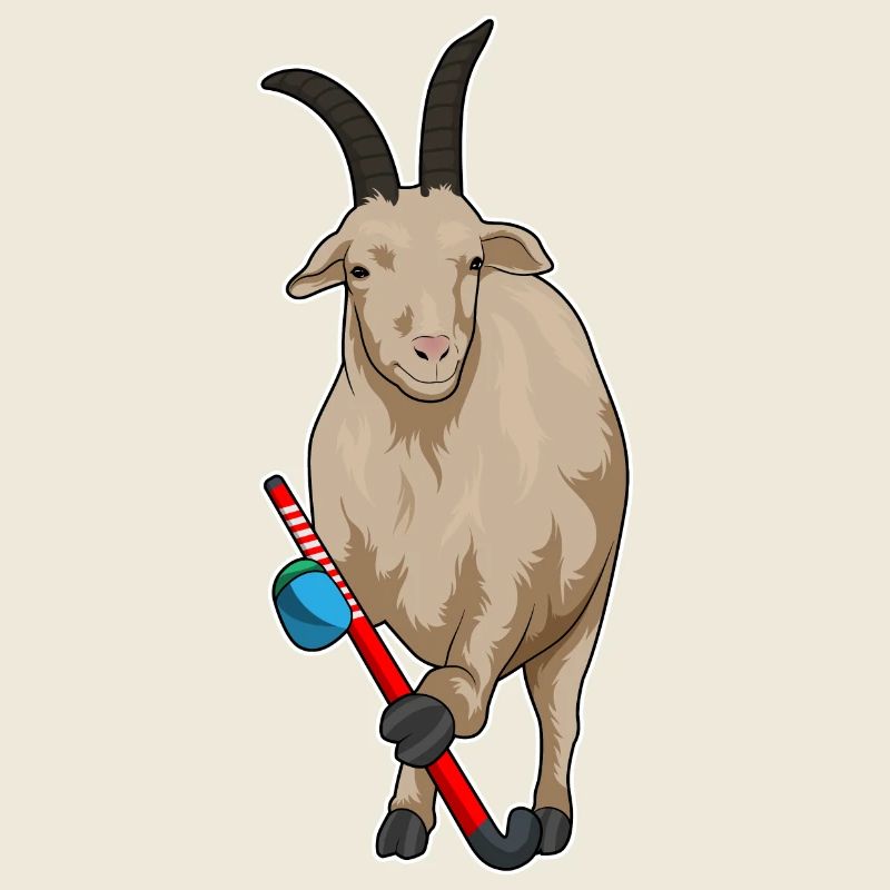 Bâton de hockey de chèvre