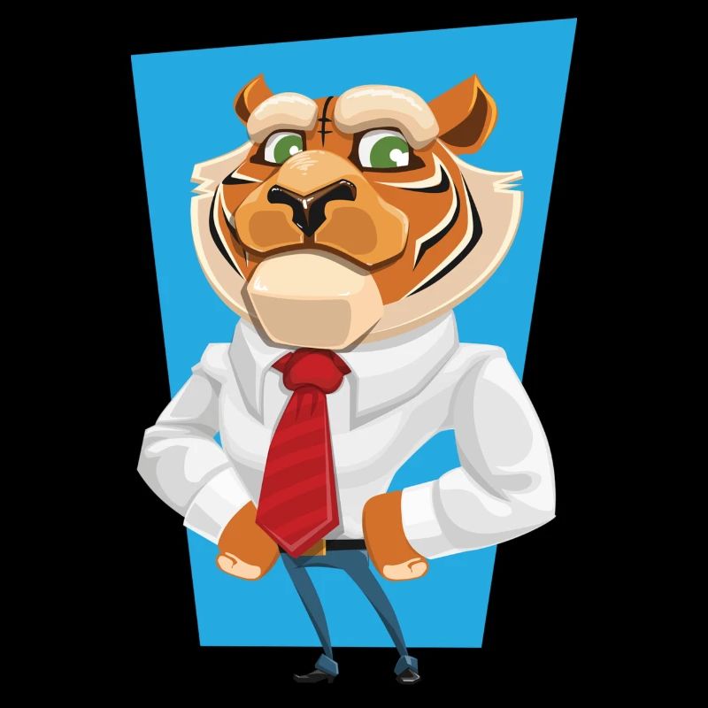 tiger in suit