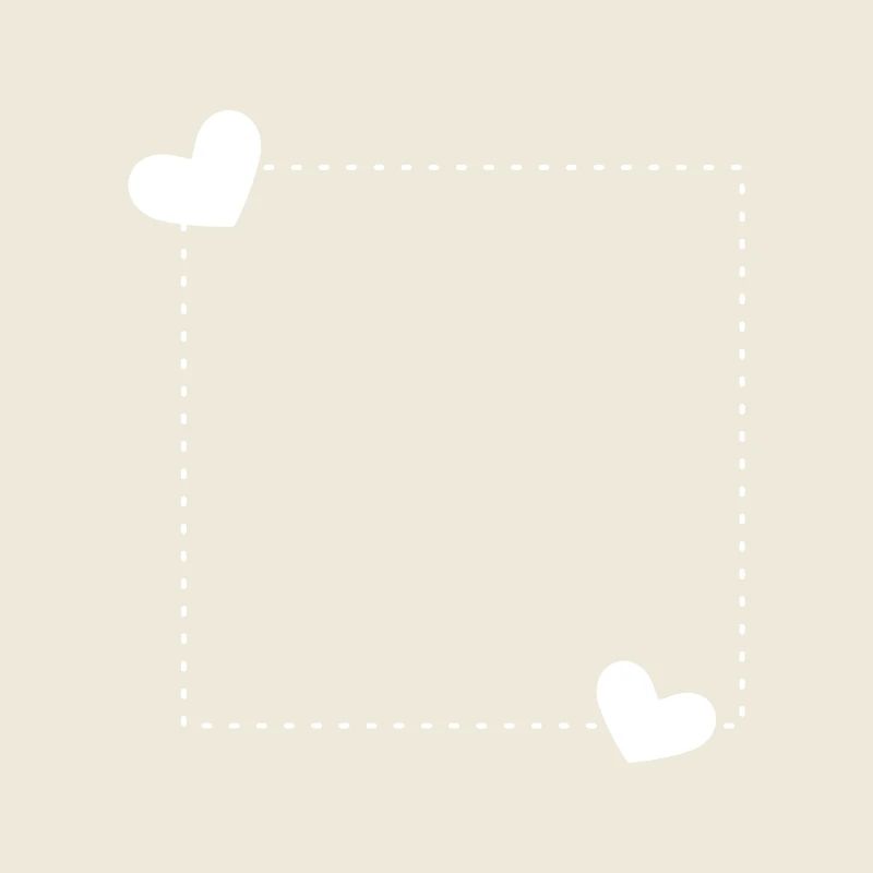 Heart frame ornament line decoration