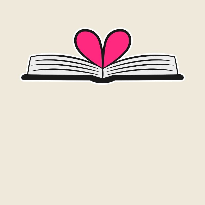 Book Heart Reading Gift