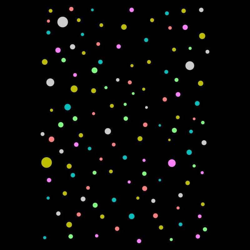 Points colorés, beau, design à la mode