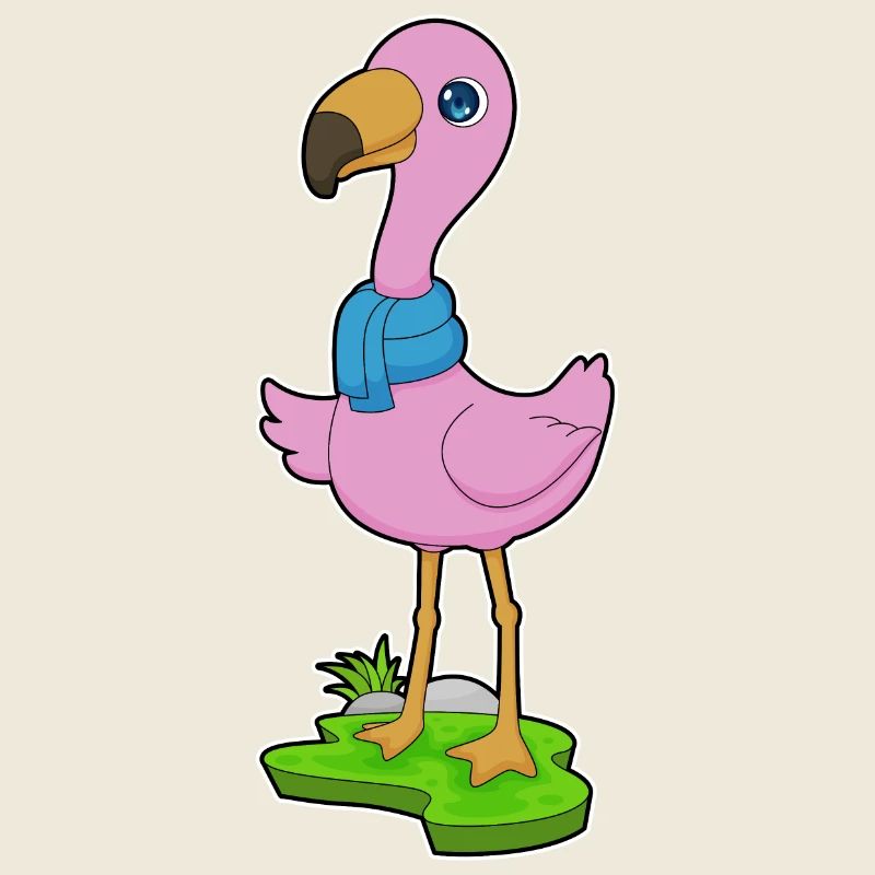Flamingo Schal