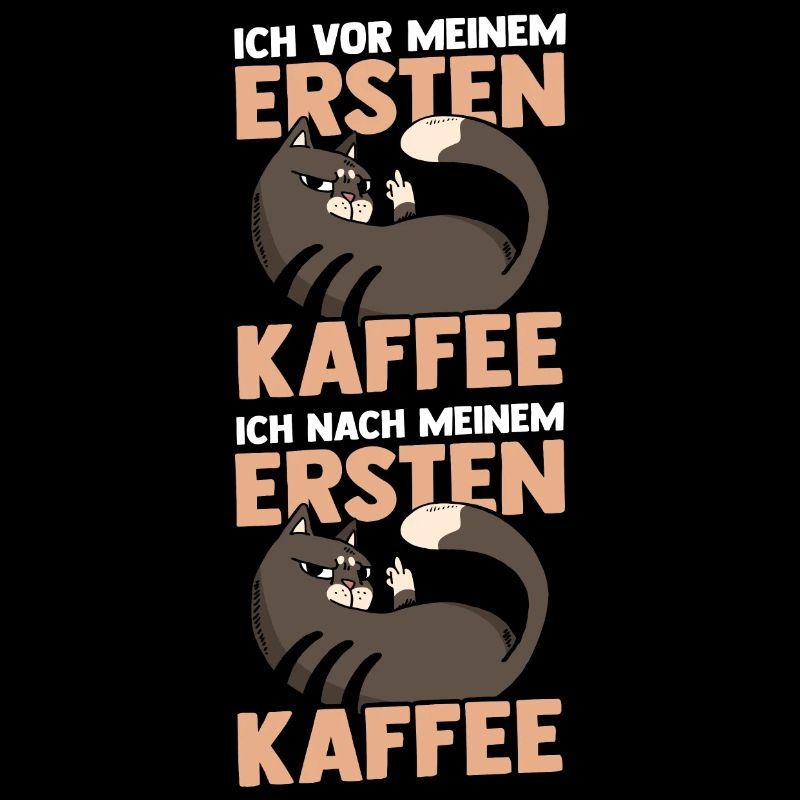 Katze Ich Vor Meinem Ersten Kaffe
