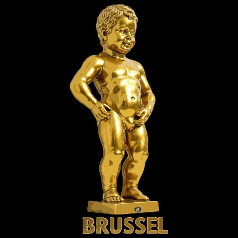 Manneken pis Brussels gold