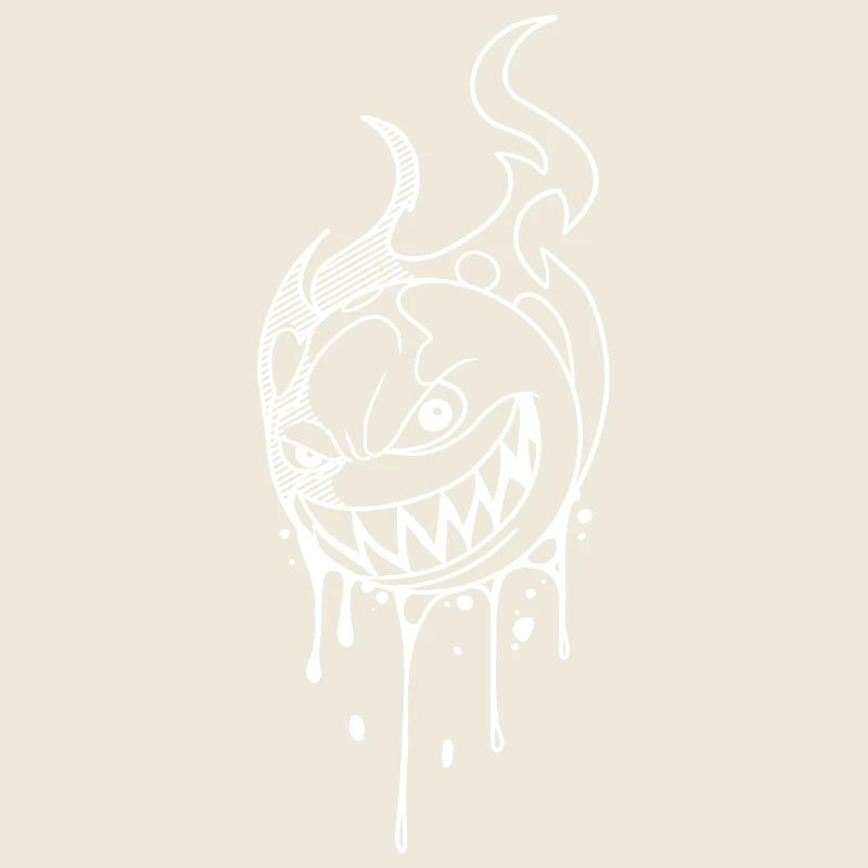 Flammendes Dämonenlächeln