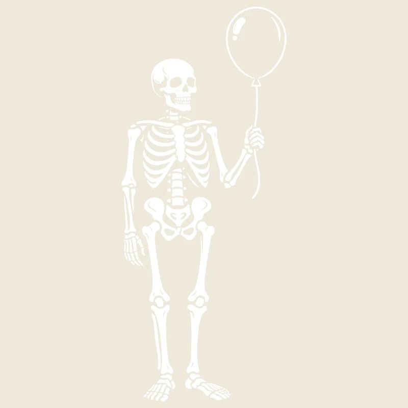 Skeleton with Balloon Whimsy