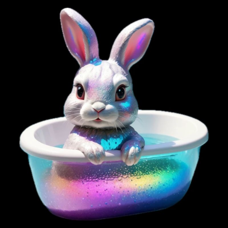 Funny Bunny in der Wanne