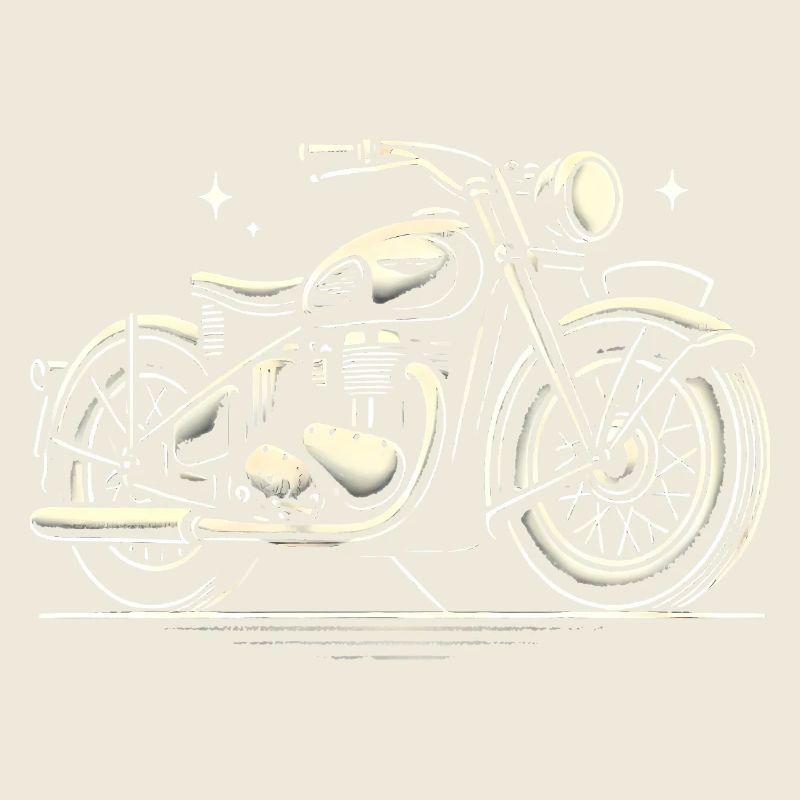 Vintage Motorrad Klassisches Design