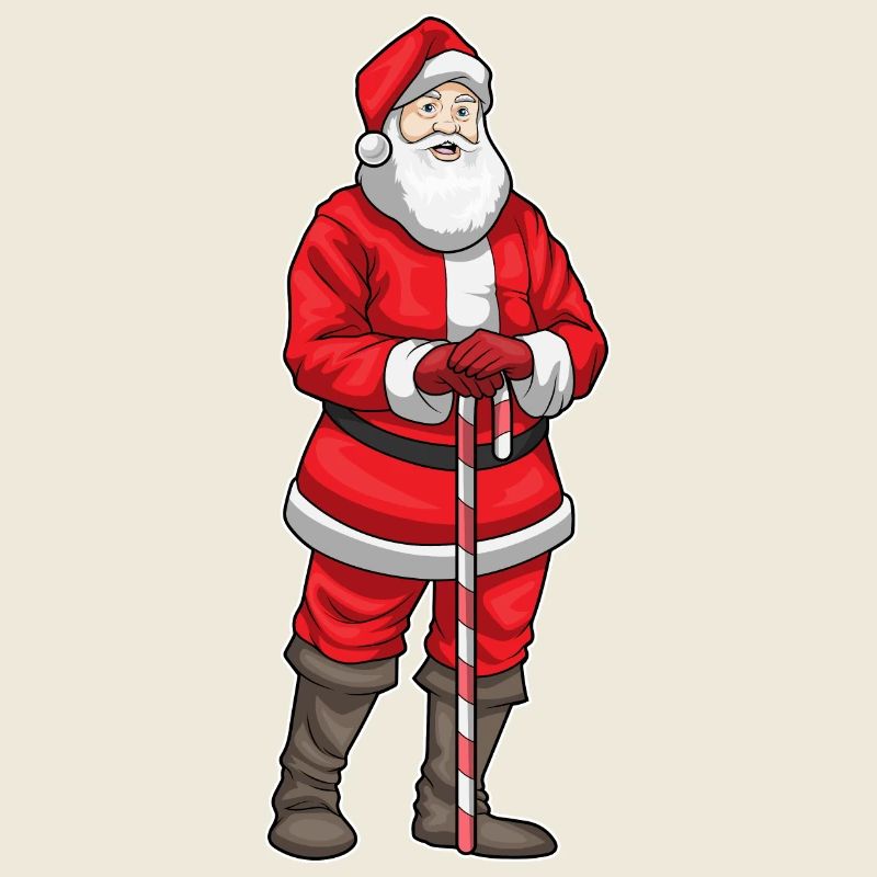 Santa Claus Christmas Walking Stick