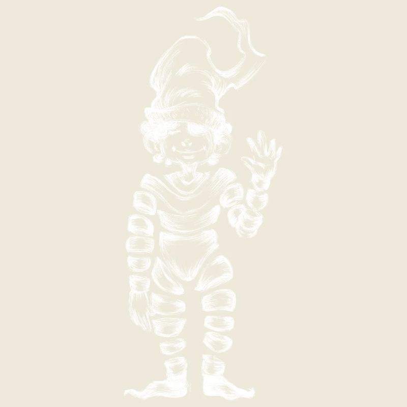 Kleines, unsichtbares weißes