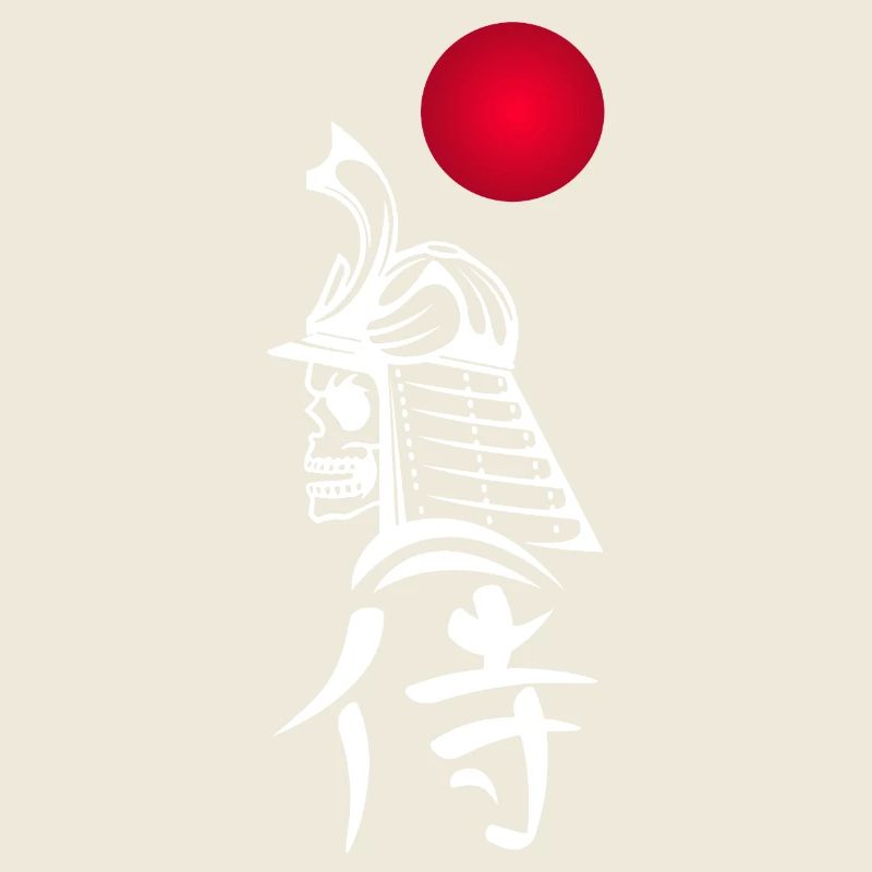 Weißer Samurai und Rote Sonne