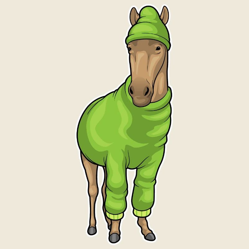 Pferd Pullover Mütze